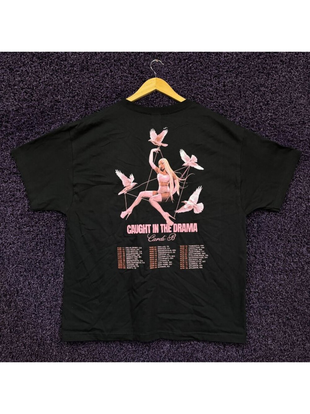 Cardi B Little Miss Drama Tour T-Shirt Size Extra Large